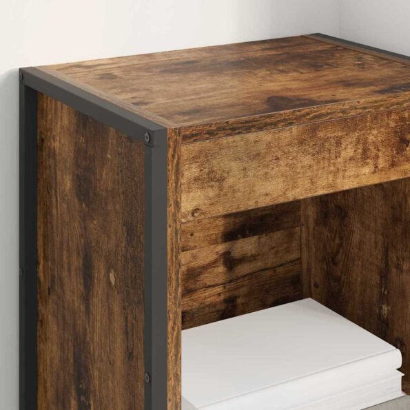 vidaXL Knižnica Dymová dub 80 x 30 x 155 cm Kompozitné drevo – Obrázok 4