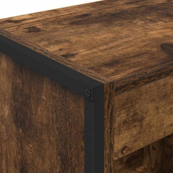 vidaXL Knižnica Dymová dub 80 x 30 x 155 cm Kompozitné drevo – Obrázok 8