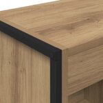 vidaXL Knižnica Remeselnícky dub 80 x 30 x 155 cm Kompozitné drevo – Obrázok 8