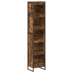 vidaXL Knižnica Dymová dub 40 x 30 x 189,5 cm Kompozitné drevo – Obrázok 2
