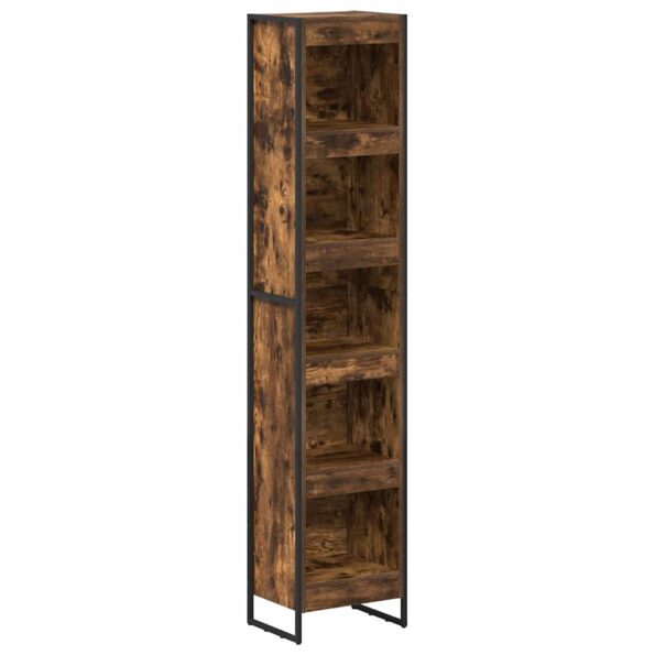 vidaXL Knižnica Dymová dub 40 x 30 x 189,5 cm Kompozitné drevo – Obrázok 2