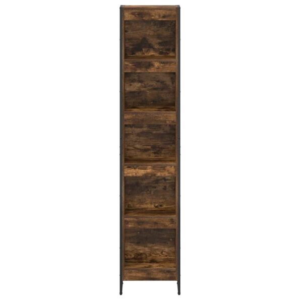 vidaXL Knižnica Dymová dub 40 x 30 x 189,5 cm Kompozitné drevo – Obrázok 5