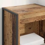 vidaXL Knižnica Staré drevo 80 x 30 x 155 cm Kompozitné drevo – Obrázok 4