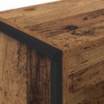 vidaXL Knižnica Staré drevo 80 x 30 x 155 cm Kompozitné drevo – Obrázok 8