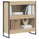 vidaXL Knižnica Sonoma 80 x 30 x 86,5 cm Kompozitné drevo – Obrázok 3