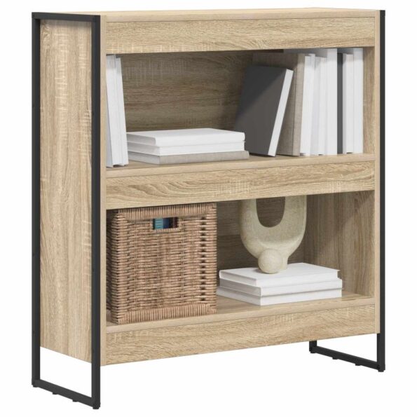 vidaXL Knižnica Sonoma 80 x 30 x 86,5 cm Kompozitné drevo – Obrázok 3