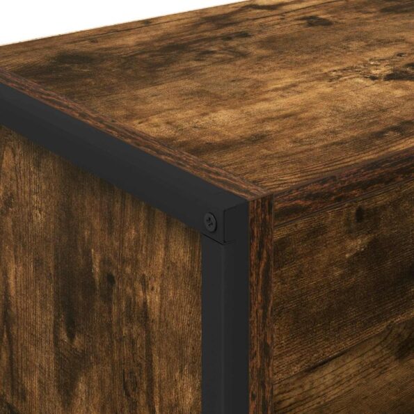 vidaXL Knižnica Dymová dub 80 x 30 x 155 cm Kompozitné drevo – Obrázok 8