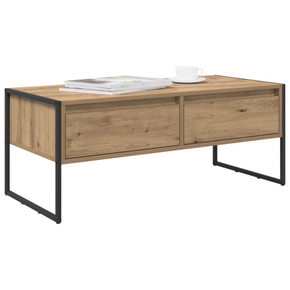 vidaXL Konferenčný stolík Remeselnícky dub 100 x 46 x 40 cm – Obrázok 3