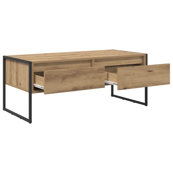 vidaXL Konferenčný stolík Remeselnícky dub 100 x 46 x 40 cm – Obrázok 5