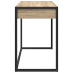 vidaXL Stôl s úložiskom Sonoma 100 x 50 x 75 cm Kompozitné drevo – Obrázok 6