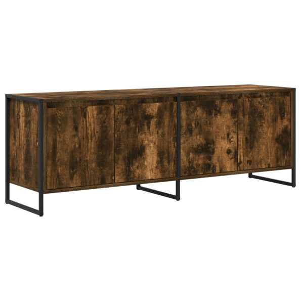 vidaXL TV skrinka Dymová dub 140 x 36 x 49.5 cm Kompozitné drevo – Obrázok 2