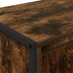 vidaXL TV skrinka Dymová dub 140 x 36 x 49.5 cm Kompozitné drevo – Obrázok 9