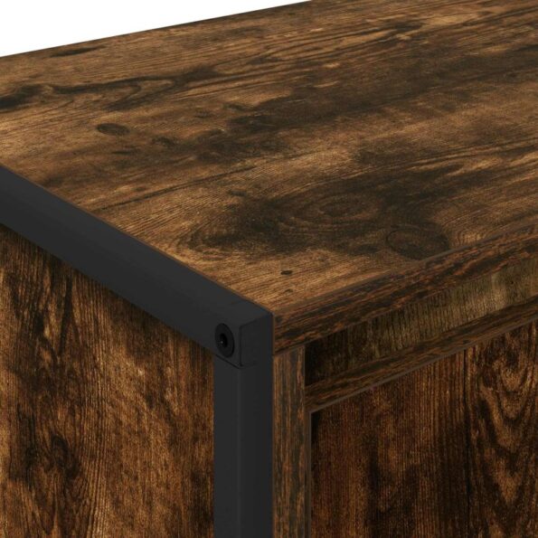 vidaXL TV skrinka Dymová dub 140 x 36 x 49.5 cm Kompozitné drevo – Obrázok 9