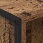 vidaXL Knižnica Staré drevo 99.5 x 30 x 108.5 cm Kompozitné drevo – Obrázok 8