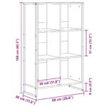 vidaXL Knižnica Sonoma 99.5 x 30 x 108.5 cm Kompozitné drevo – Obrázok 11