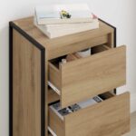 vidaXL Servírovacia skriňa Remeselnícky dub 42 x 36 x 75.5 cm – Obrázok 4
