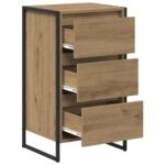 vidaXL Servírovacia skriňa Remeselnícky dub 42 x 36 x 75.5 cm – Obrázok 5