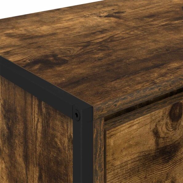 vidaXL TV skrinka Dymová dub 100 x 36 x 49,5 cm Kompozitné drevo – Obrázok 9