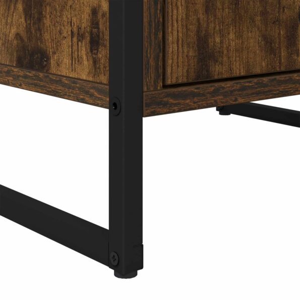 vidaXL Servírovacia skriňa Dymová dub 43 x 36 x 75,5 cm – Obrázok 10