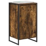 vidaXL Servírovacia skriňa Dymová dub 43 x 36 x 75,5 cm – Obrázok 3