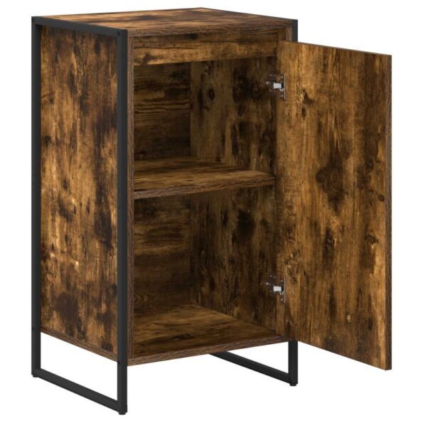 vidaXL Servírovacia skriňa Dymová dub 43 x 36 x 75,5 cm – Obrázok 5
