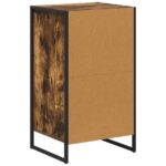vidaXL Servírovacia skriňa Dymová dub 43 x 36 x 75,5 cm – Obrázok 8