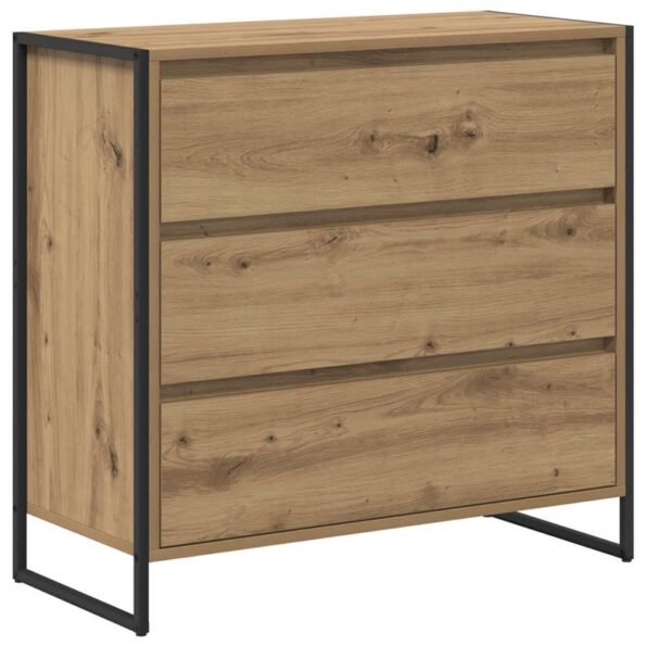 vidaXL Servírovacia skriňa Remeselnícky dub 79 x 36 x 75.5 cm – Obrázok 2
