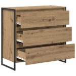 vidaXL Servírovacia skriňa Remeselnícky dub 79 x 36 x 75.5 cm – Obrázok 5