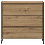 vidaXL Servírovacia skriňa Remeselnícky dub 79 x 36 x 75.5 cm – Obrázok 6