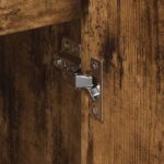 vidaXL Bočná skrinka Dymová dub 79 x 36 x 75 cm Kompozitné drevo – Obrázok 11