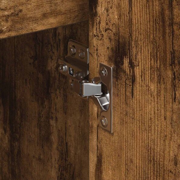 vidaXL Bočná skrinka Dymová dub 79 x 36 x 75 cm Kompozitné drevo – Obrázok 11