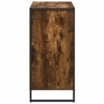 vidaXL Bočná skrinka Dymová dub 79 x 36 x 75 cm Kompozitné drevo – Obrázok 7
