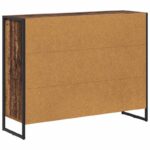 vidaXL Bočná skrinka Staré drevo 96,5 x 30 x 75 cm Kompozitné drevo – Obrázok 8