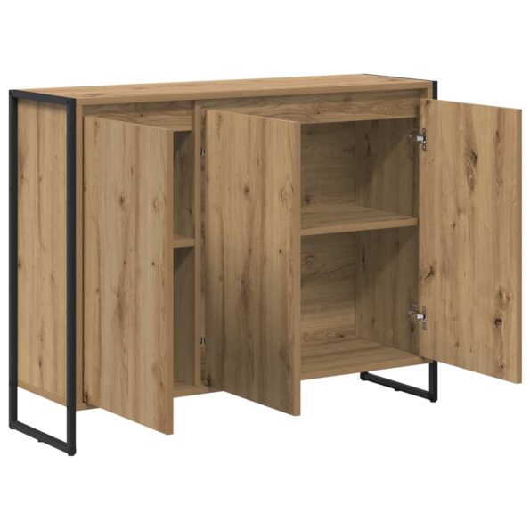 vidaXL Bočná skrinka Remeselnícky dub 96,5 x 30 x 75 cm – Obrázok 5