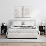 vidaXL Nočný stolík 2 pcs Čierny dub 39.5 x 30 x 50 cm – Obrázok 4