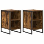vidaXL Nočný stolík 2 pcs Dymový dub 39.5 x 30 x 50 cm – Obrázok 2