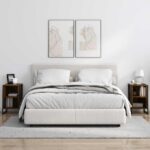 vidaXL Nočný stolík 2 pcs Dymový dub 39.5 x 30 x 50 cm – Obrázok 4