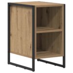 vidaXL Nočný stolík Remeselnícky dub 39.5 x 30 x 50 cm – Obrázok 2
