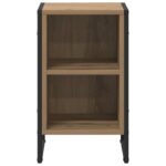 vidaXL Nočný stolík Remeselnícky dub 39.5 x 30 x 50 cm – Obrázok 5
