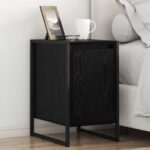 vidaXL Nočný stolík 2 pcs Čierny dub 39,5 x 30 x 50 cm