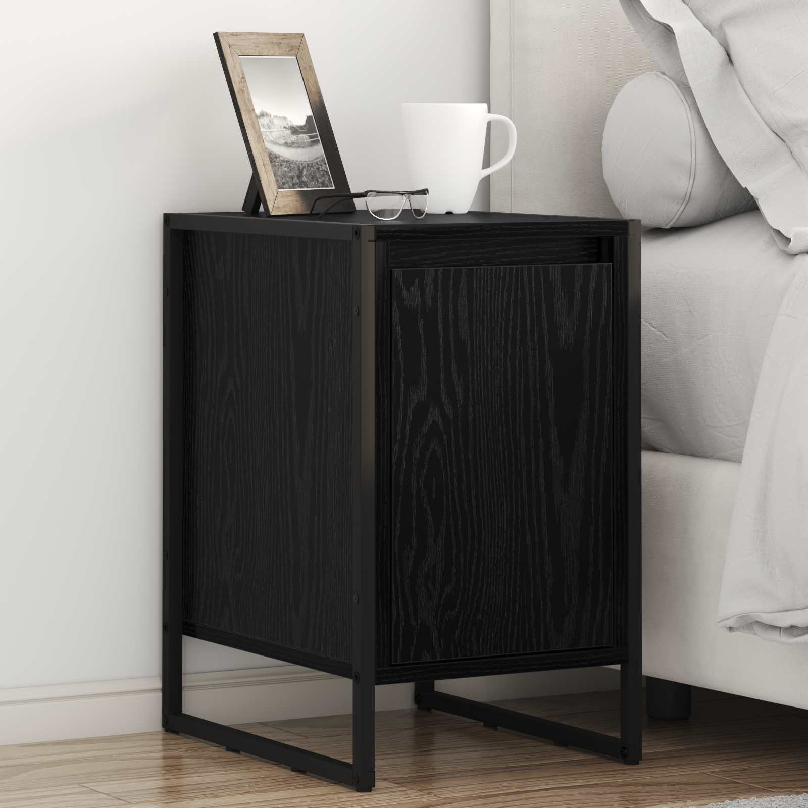 886643_1.jpg vidaXL Nočný stolík 2 pcs Čierny dub 39,5 x 30 x 50 cm – Obrázok 1