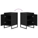 vidaXL Nočný stolík 2 pcs Čierny dub 39,5 x 30 x 50 cm – Obrázok 12