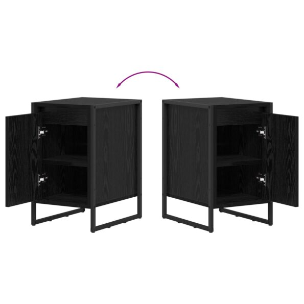 vidaXL Nočný stolík 2 pcs Čierny dub 39,5 x 30 x 50 cm – Obrázok 12