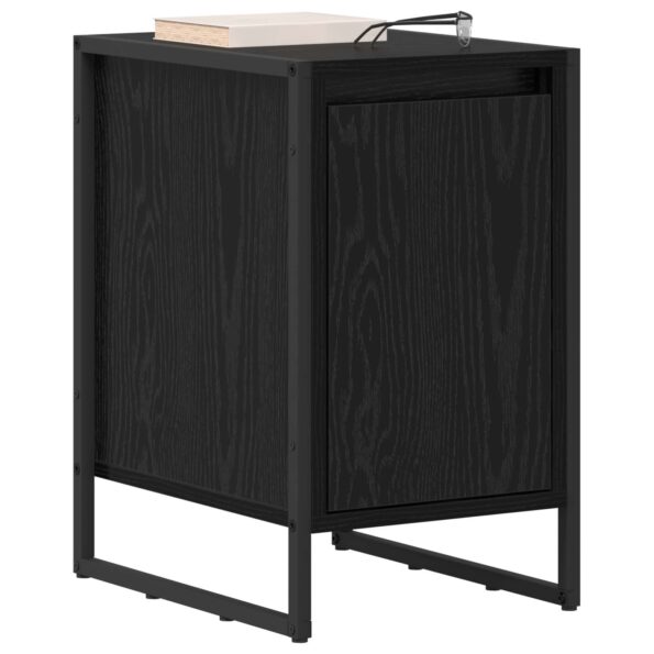 vidaXL Nočný stolík 2 pcs Čierny dub 39,5 x 30 x 50 cm – Obrázok 3