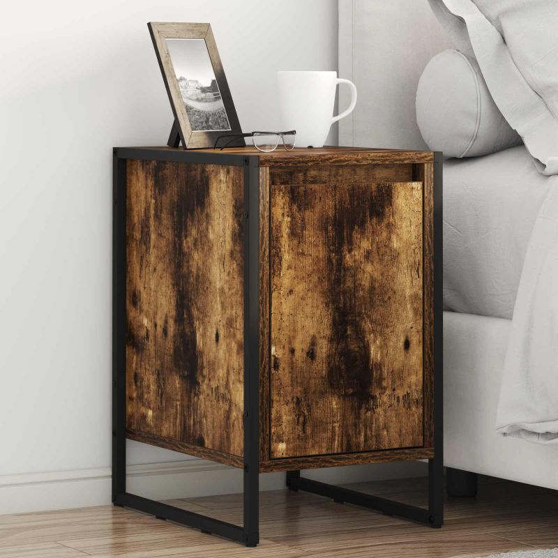 886646_1.jpg vidaXL Nočný stolík Dymová dub 39,5 x 30 x 50 cm Kompozitné drevo – Obrázok 1