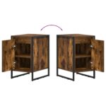 vidaXL Nočný stolík Dymová dub 39,5 x 30 x 50 cm Kompozitné drevo – Obrázok 11