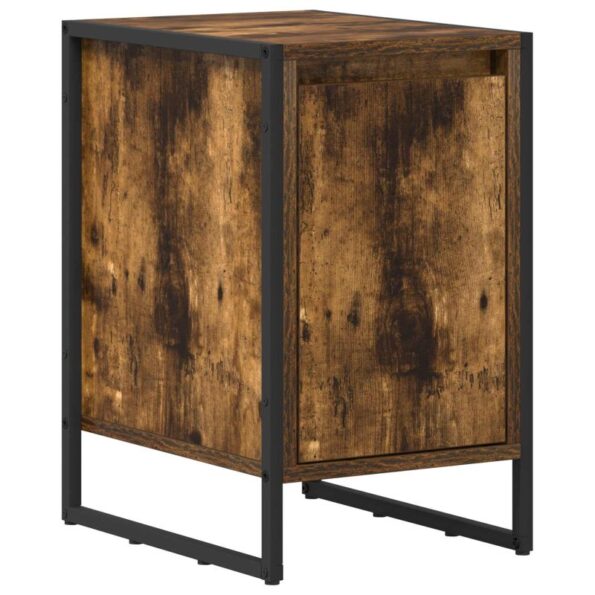 vidaXL Nočný stolík Dymová dub 39,5 x 30 x 50 cm Kompozitné drevo – Obrázok 2