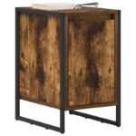 vidaXL Nočný stolík Dymová dub 39,5 x 30 x 50 cm Kompozitné drevo – Obrázok 3