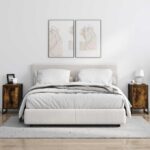 vidaXL Nočný stolík Dymová dub 39,5 x 30 x 50 cm Kompozitné drevo – Obrázok 4