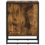 vidaXL Nočný stolík Dymová dub 39,5 x 30 x 50 cm Kompozitné drevo – Obrázok 7